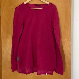 Betabrand Magenta comfy sweatshirt